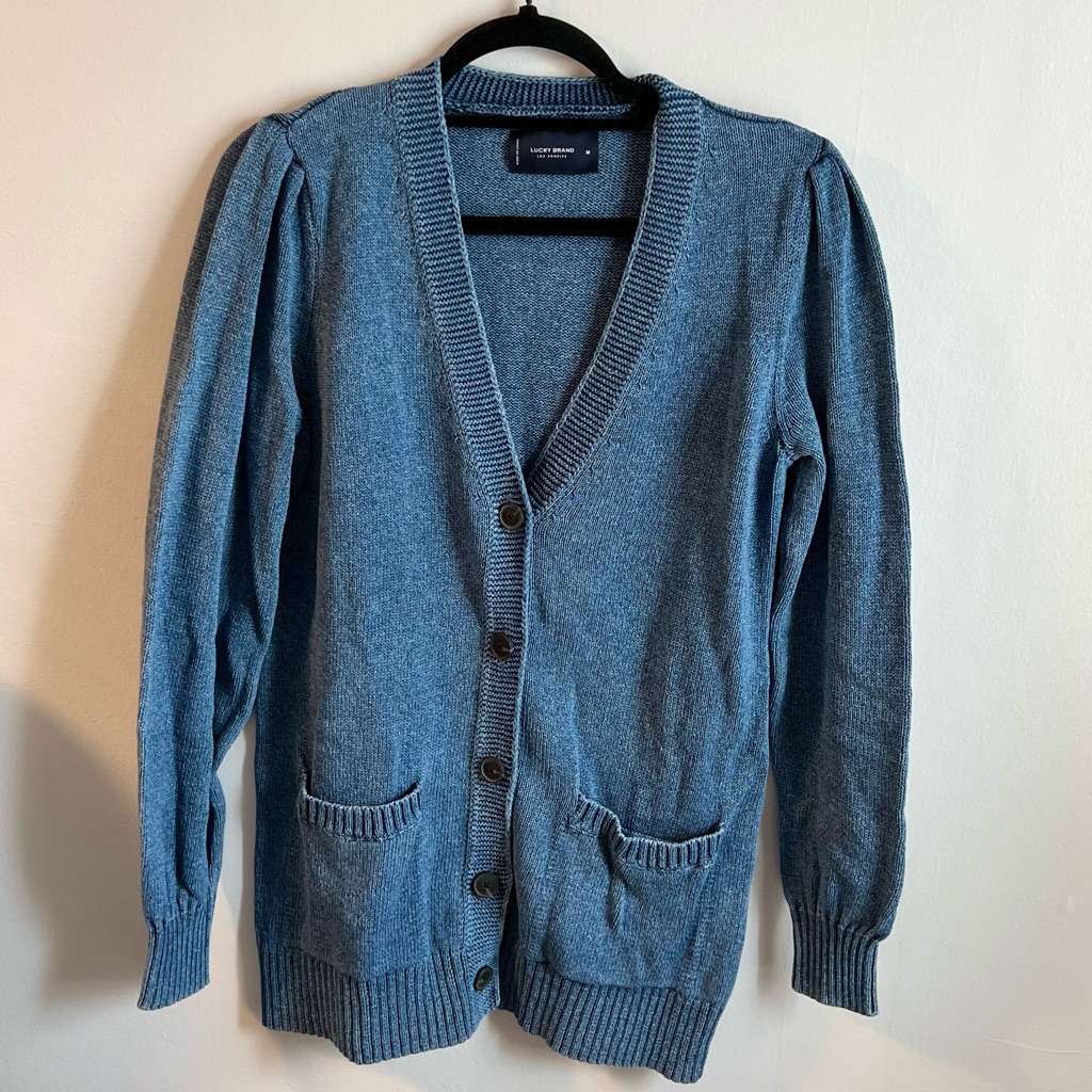 Lucky Brand Blue Cardigan